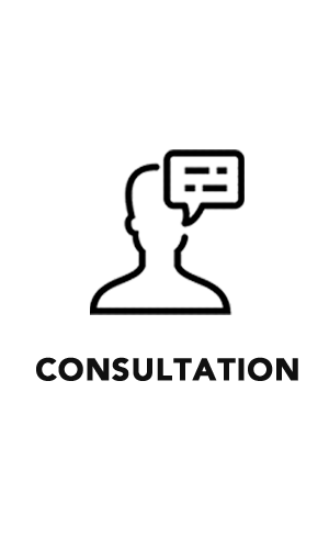 delis coffee consultation icon and text