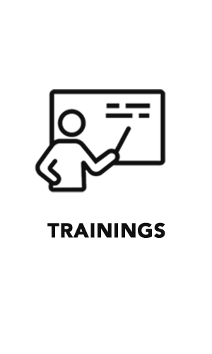 training icon and text